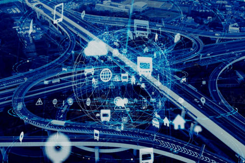 Concept image of shipping push notifications