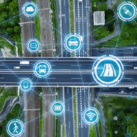 Concept image of digital freight management